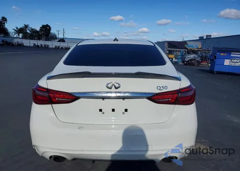 2019 Infiniti Q50 Luxe z USA, uszkodzony, nr VIN JN1EV7AP0KM510147